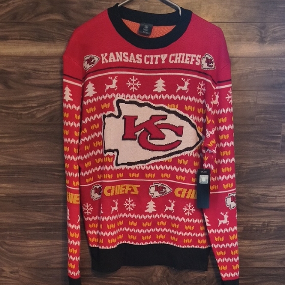 NFL Other - NWT Kansas City Chiefs NFL Official Ugly Holiday Christmas Sweater - Men's XL